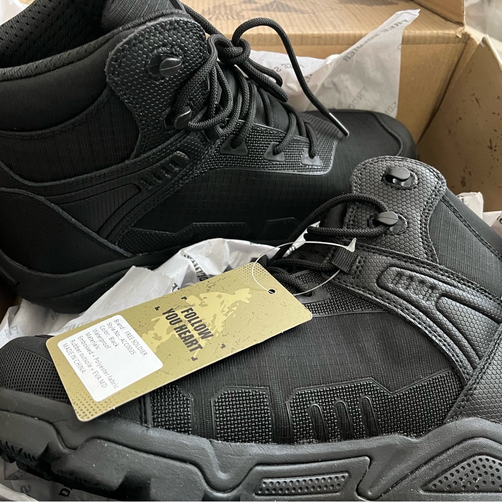 Black Tactical Boots